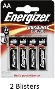 8 stuks (2 blisters a 4 stuks) Energizer AA Alkaline Power 1.5V