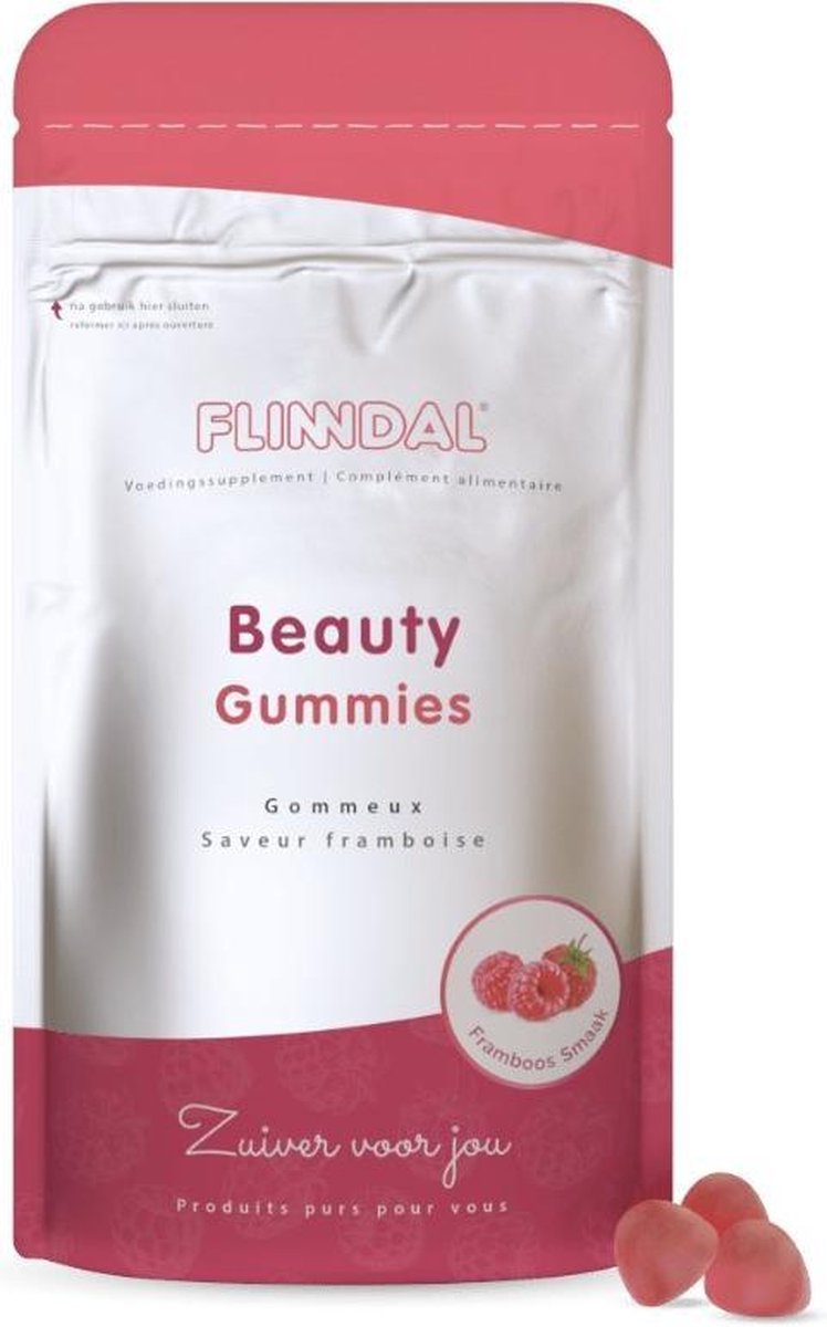 Flinndal - Beauty Gummies - 60 gummies - Ondersteunt haar