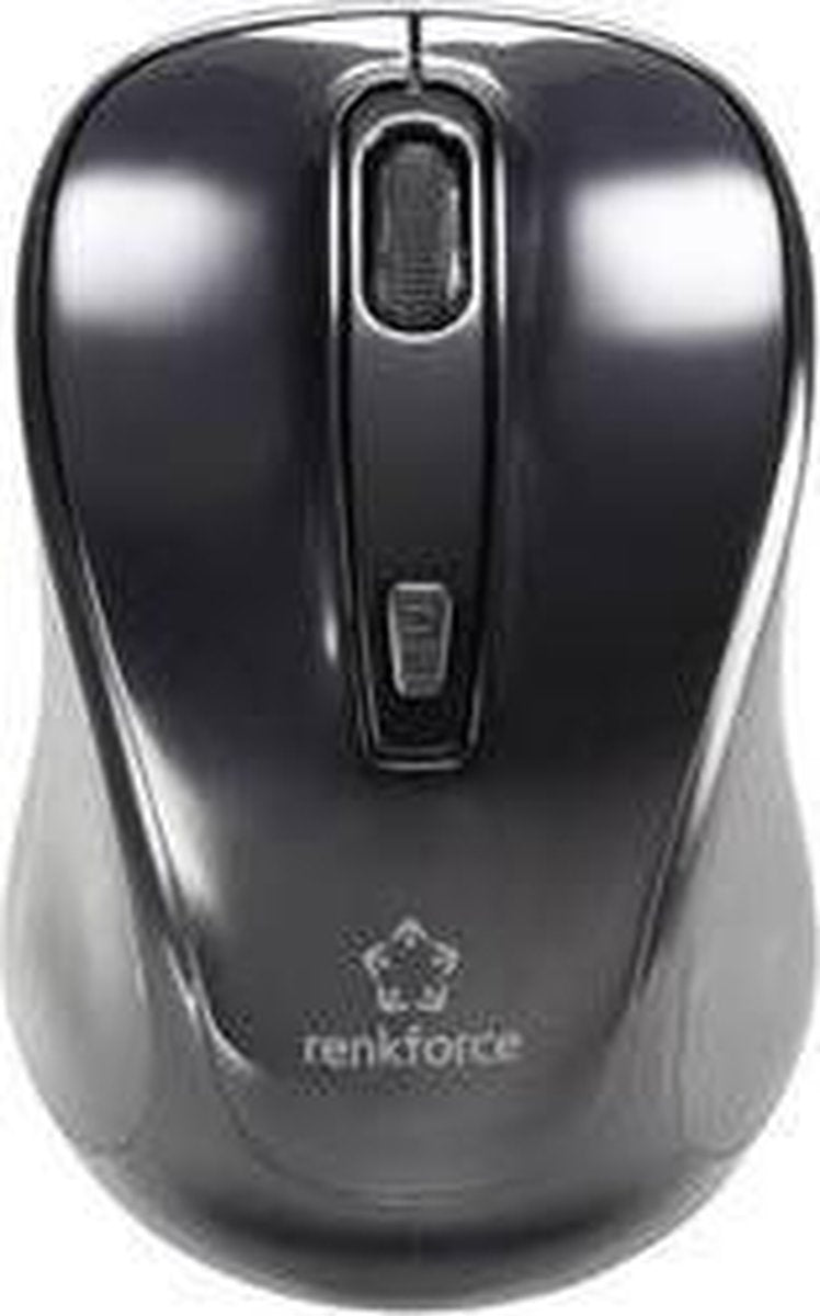 Renkforce B1401E Muis Bluetooth Optisch Geïntegreerd scrollwiel Zwart