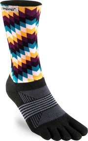 Injinji Women's Trail Midweight Crew - Zwart/Geel - 40-45