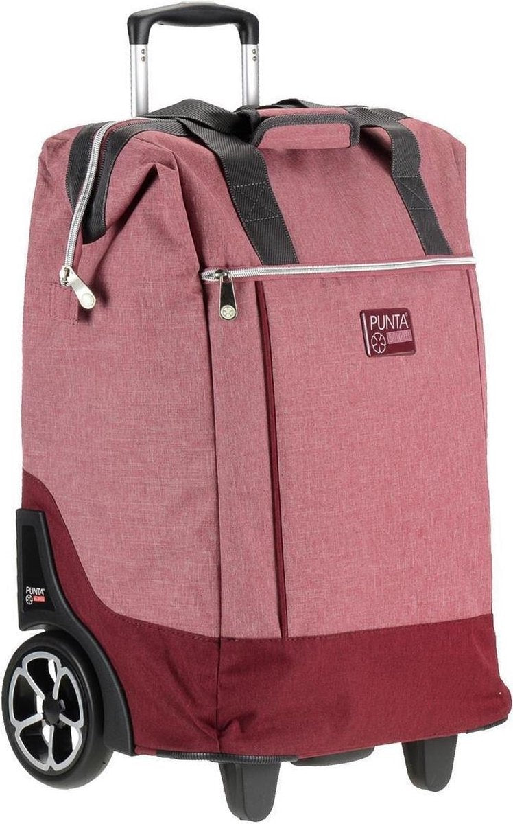 Punta Trolley Shopper Big Wheel Rood 40 Liter