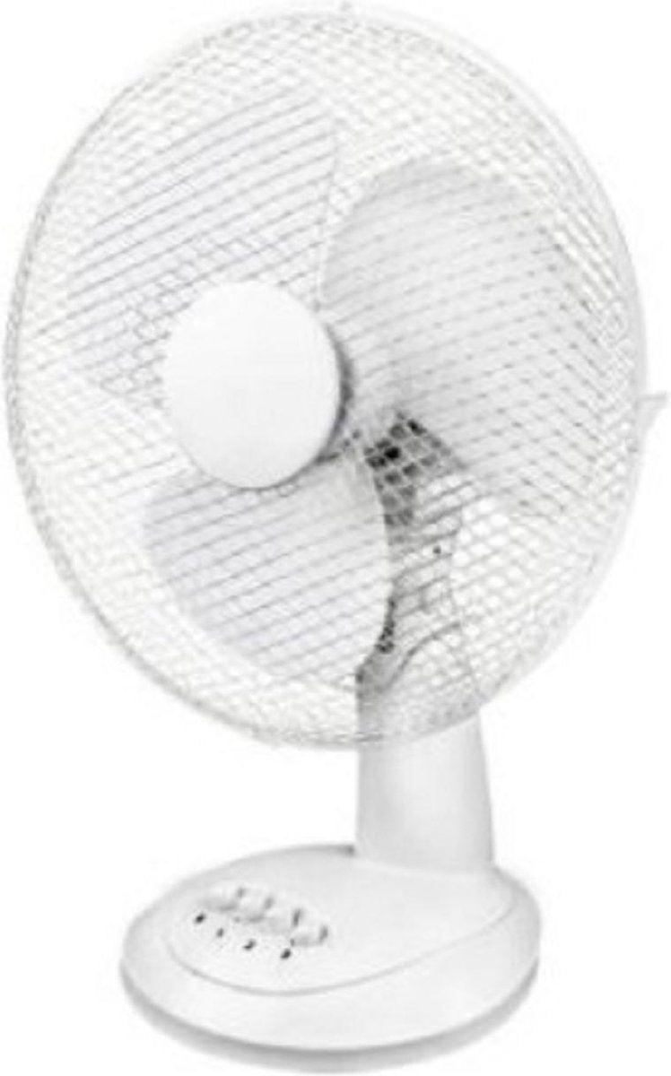 Ventilator Tafel Doorsnede 30 cm. 3 Snelheden Wit