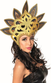 Samba tooi pailletten waaier goud