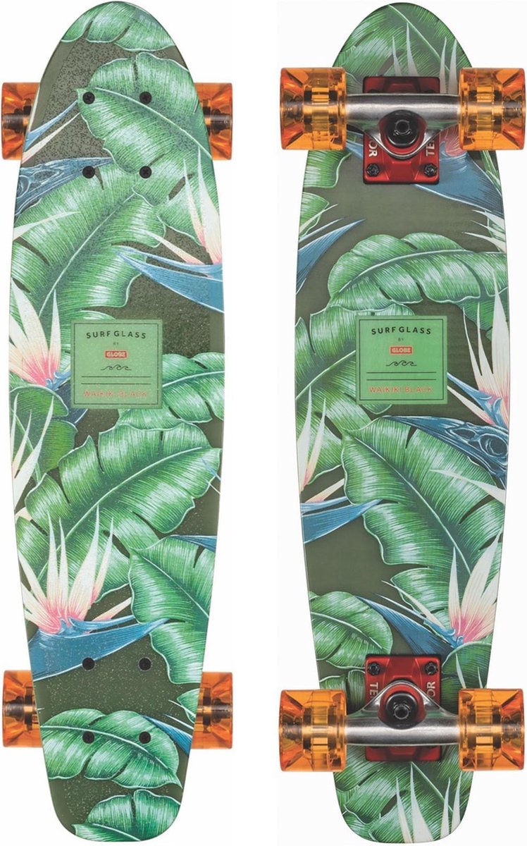 Globe Skateboard - groen/zwart/roze/blauw