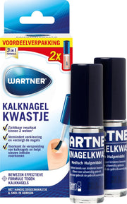 Wartner Kalknagelkwastje DUO Verpakking  - kalknagels behandelen - effectieve behandeling van kalknagels en schimmelnagels