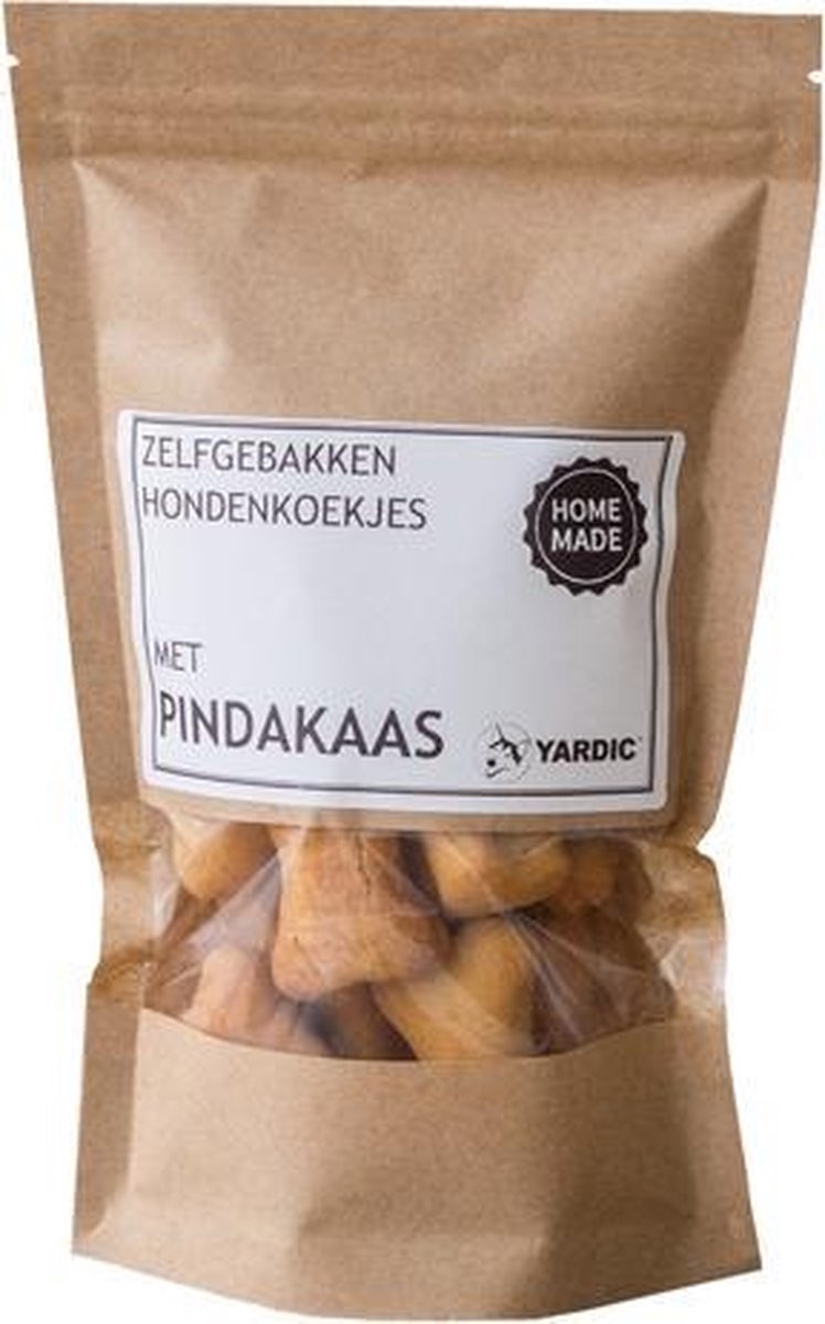 Yardic zelfgebakken hondenkoekjes biologische pindakaas -  - 1 stuks