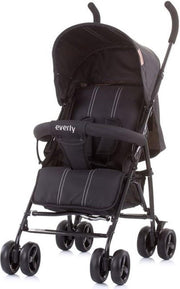 Chipolino Everly Buggy - Kinderwagen - Lichtgewicht - Volledig inklapbare kinderwagen - Zwart