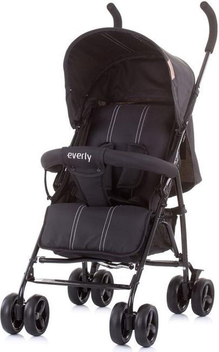 Chipolino Everly Buggy - Kinderwagen - Lichtgewicht - Volledig inklapbare kinderwagen - Zwart