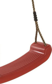 Kunststof Schommelzitje Rood met PP-Touwen