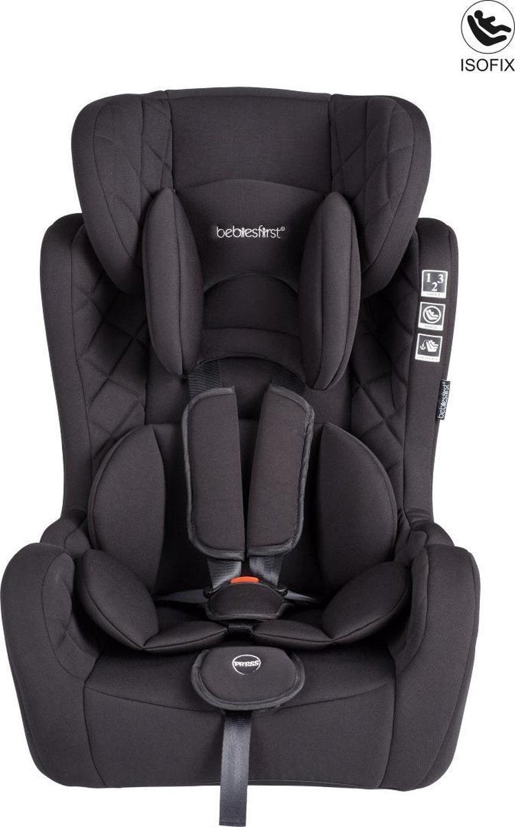 Bebies First Autostoel Grow up Isofix - Groep 1/2/3 - Zwart