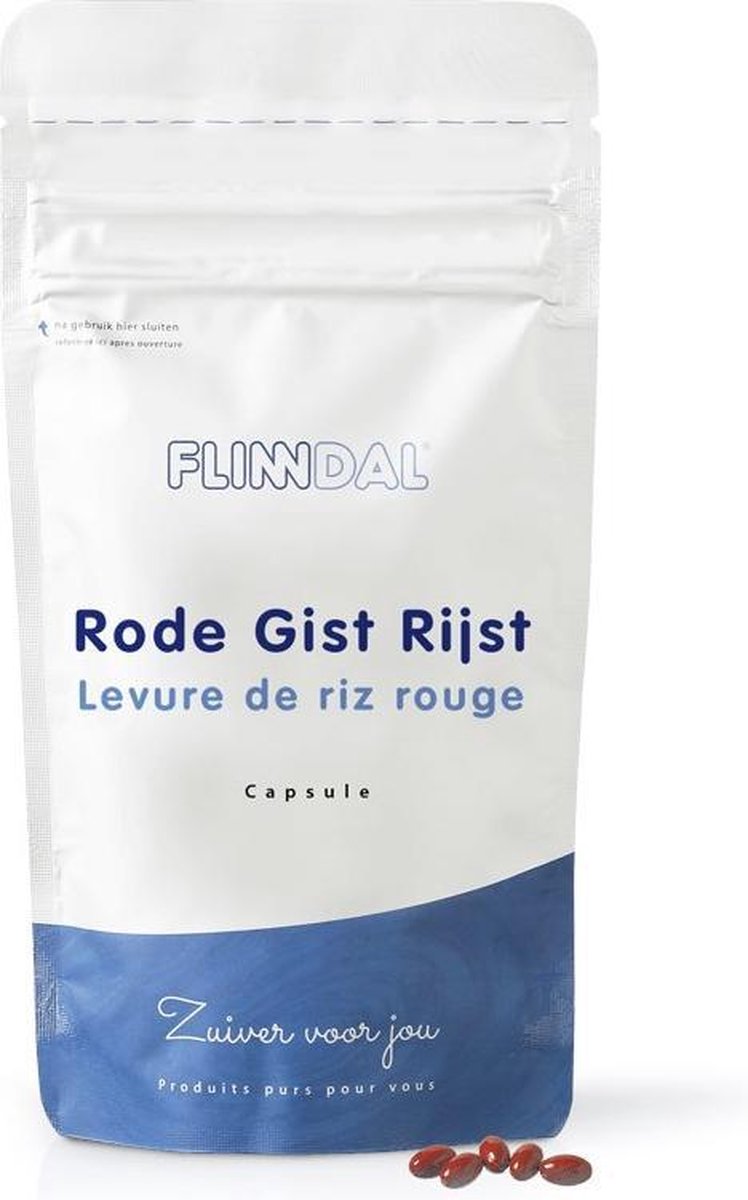 Rode Gist Rijst (Goed voor het cholesterol) - 90 Capsules - Flinndal - Goed voor het cholesterol