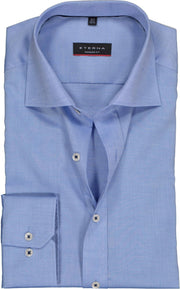 ETERNA Modern Fit overhemd - fijn Oxford heren overhemd - blauw - Strijkvrij - Boordmaat: 48