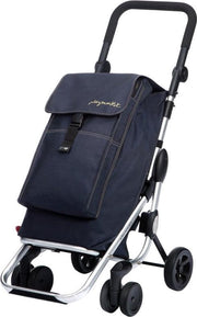 Playmarket Boodschappentrolley Go Up Jeans 4 wielen - 40 L Inhoud - inklapbaar - Extra vriesvak