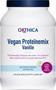 Orthica Vegan Proteïnemix Vanille - 840 gram