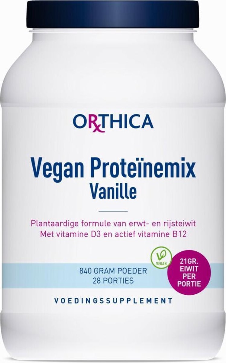 Orthica Vegan Proteïnemix Vanille - 840 gram