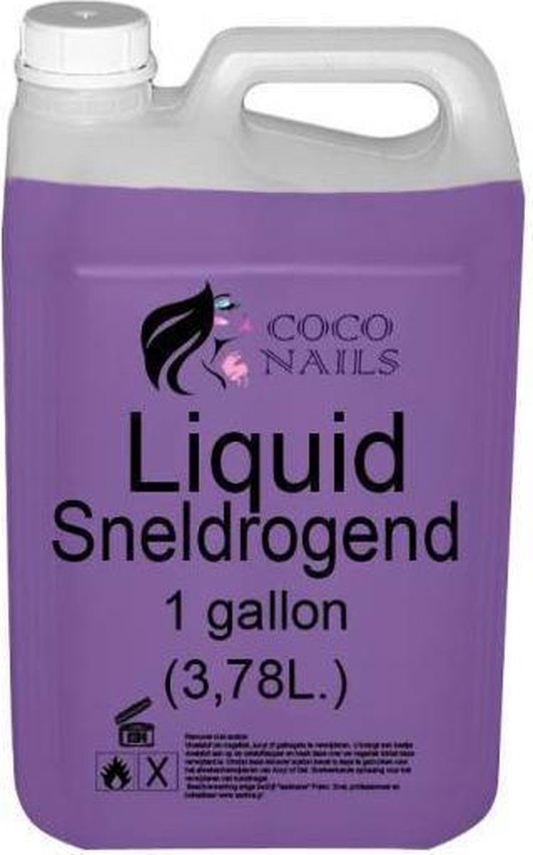 Acryl vloeistof (Liquid) Sneldrogend paars PRO 1 Gallon (3