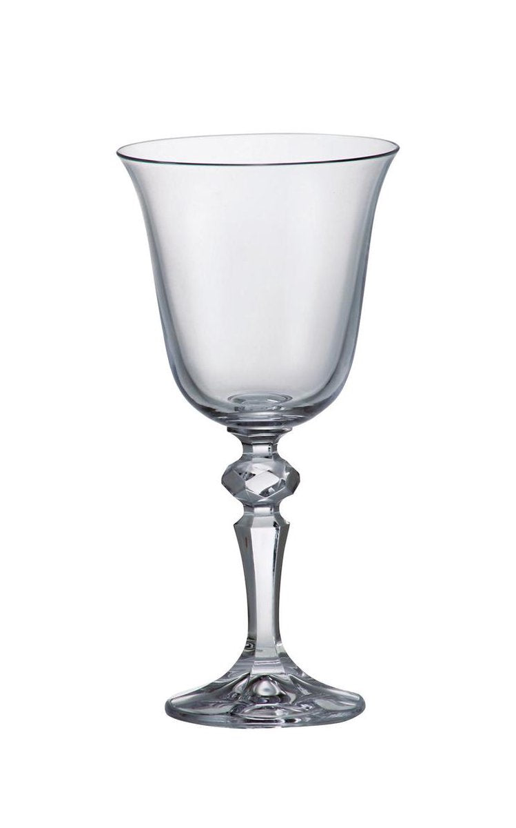 Crystal Bohemia Rode Wijnglazen Falco - Kristal - 220ml - 6 stuks