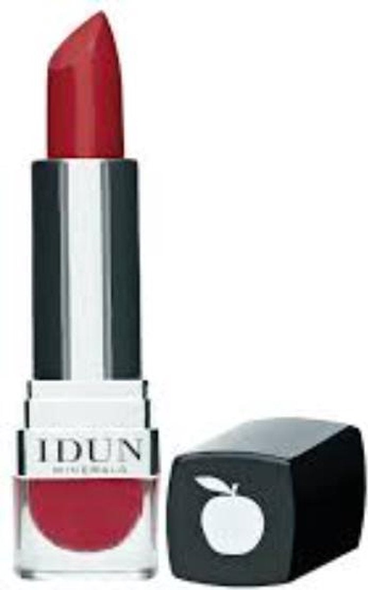 Idun Minerals Lippen - Matte Lippenstift Jordgubb - Rood/oranje