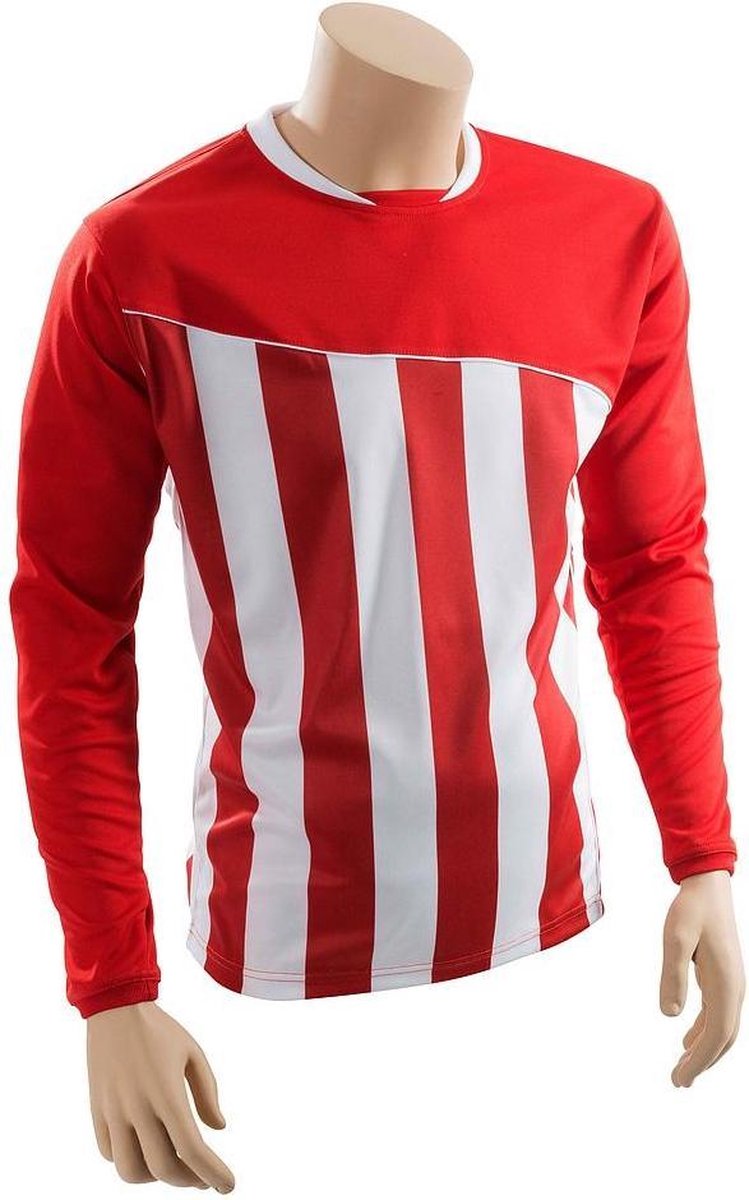 Precision Voetbalshirt Precision Jr Polyester Rood/wit Maat M