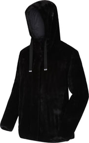 Haddie zware Fleece met rits over de volle lengte en capuchon met rand van imitatiebont van Regatta voor Dames