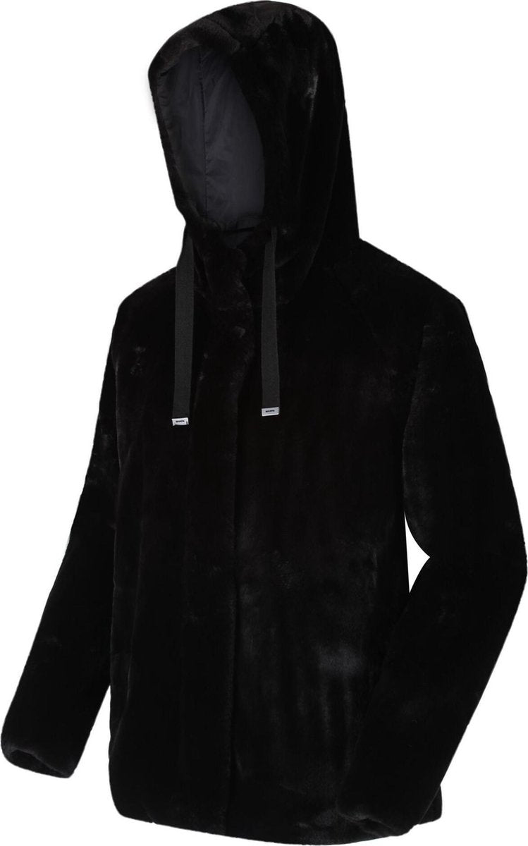 Haddie zware Fleece met rits over de volle lengte en capuchon met rand van imitatiebont van Regatta voor Dames