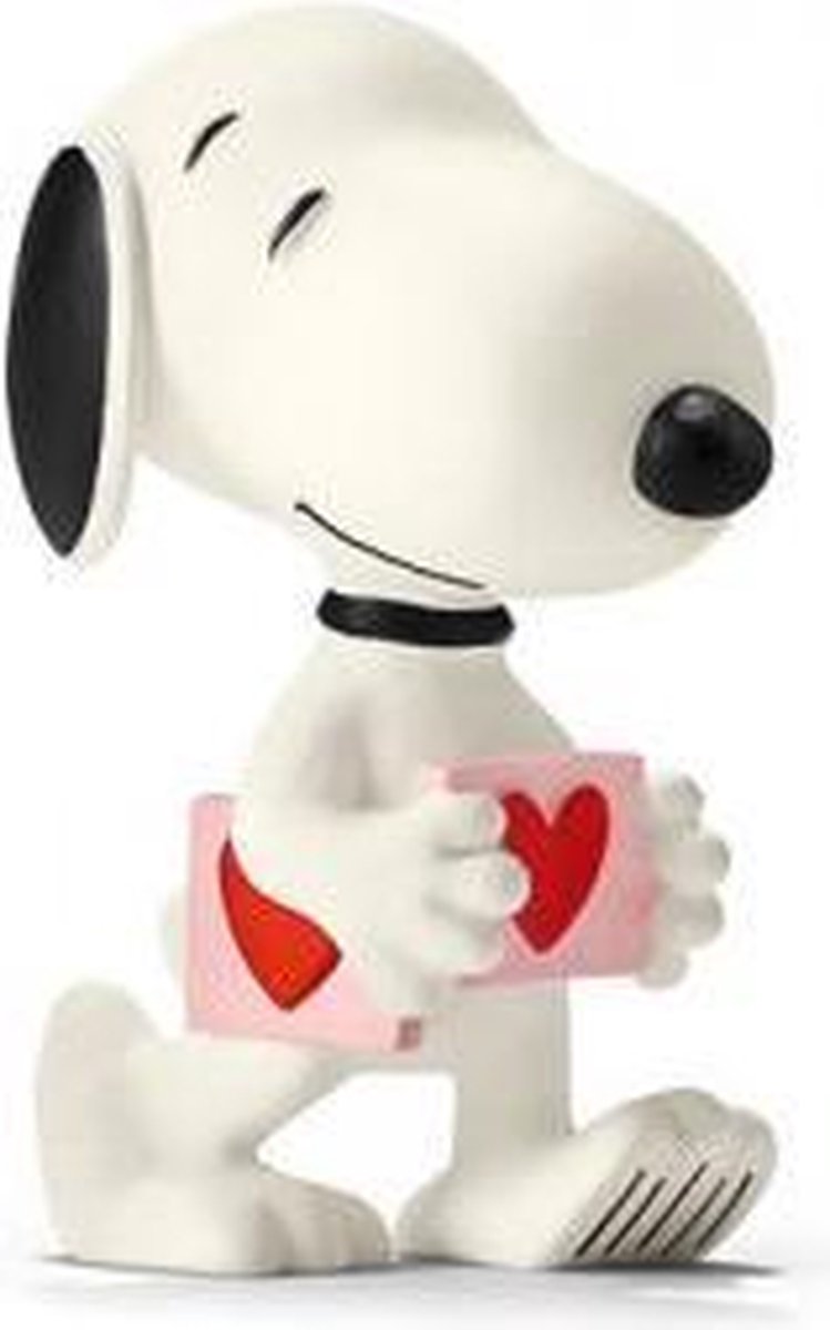 Snoopy Peanuts - Snoopy lopend met hart - 5 cm hoog