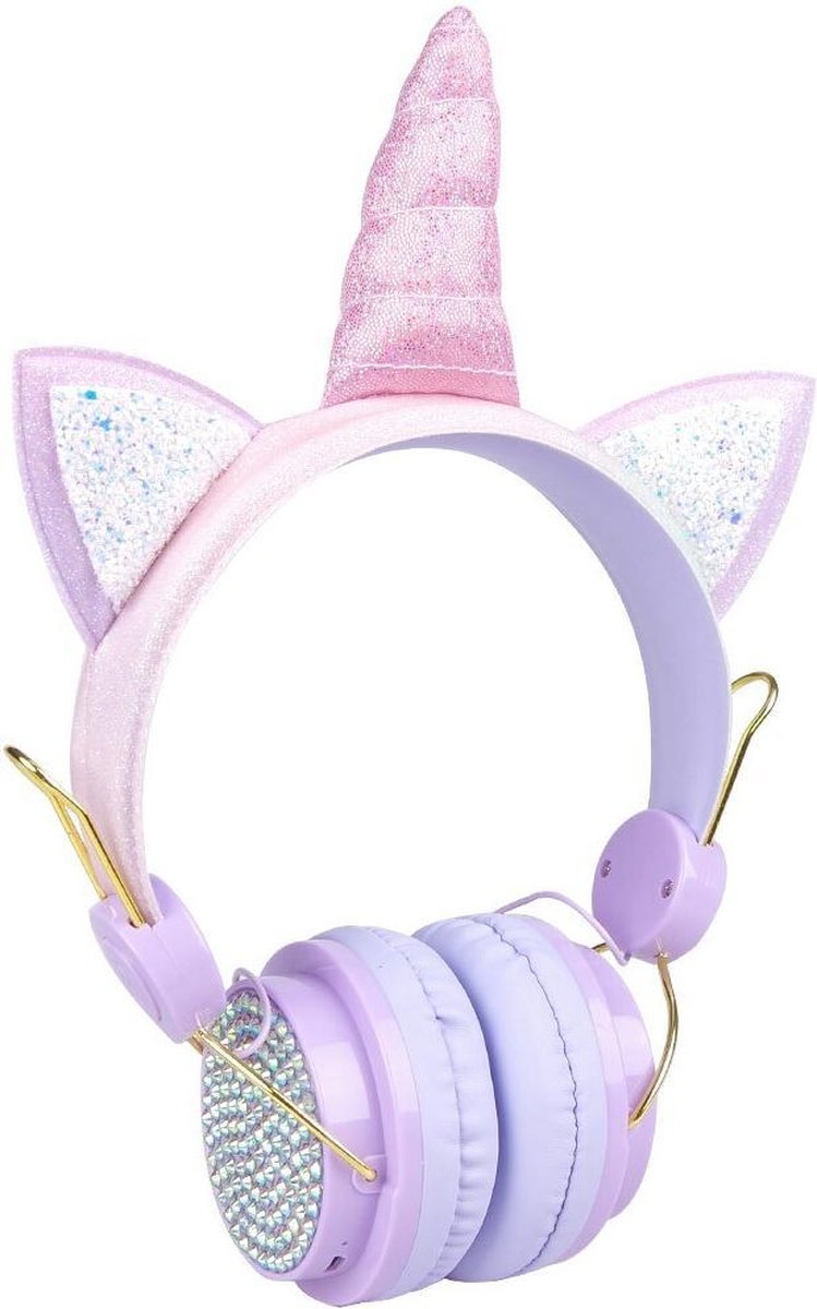 Unicorn koptelefoon – BLEUTOOTH 5.0 – Nieuwste collectie – koptelefoon – headset eenhoorn – eenhoorn koptelefoon – meisjes koptelefoon – meisjes speelgoed - nok nak – meisjes cadeau