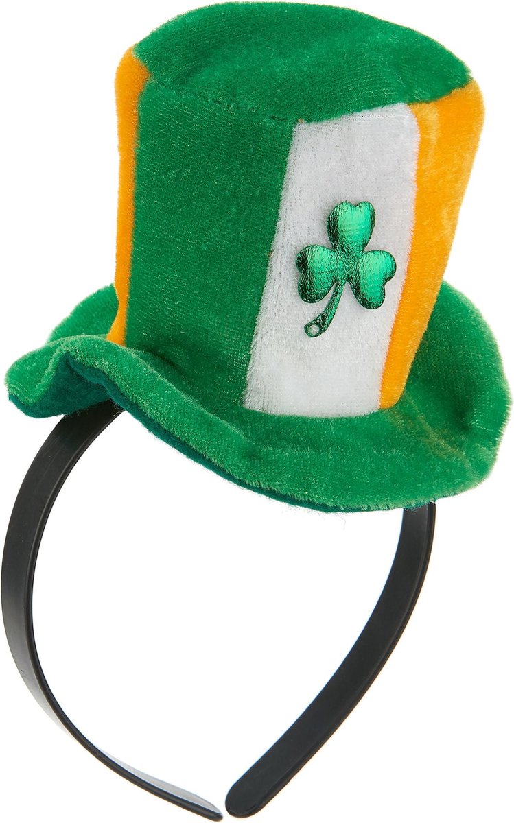 WELLY INTERNATIONAL - Mini Ierland hoed met klavertje voor volwassenen - Accessoires > Haar accessoire