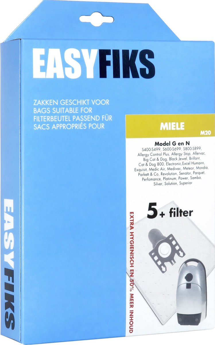 Easyfiks - Stofzuigerzakken - Geschikt voor Miele gn