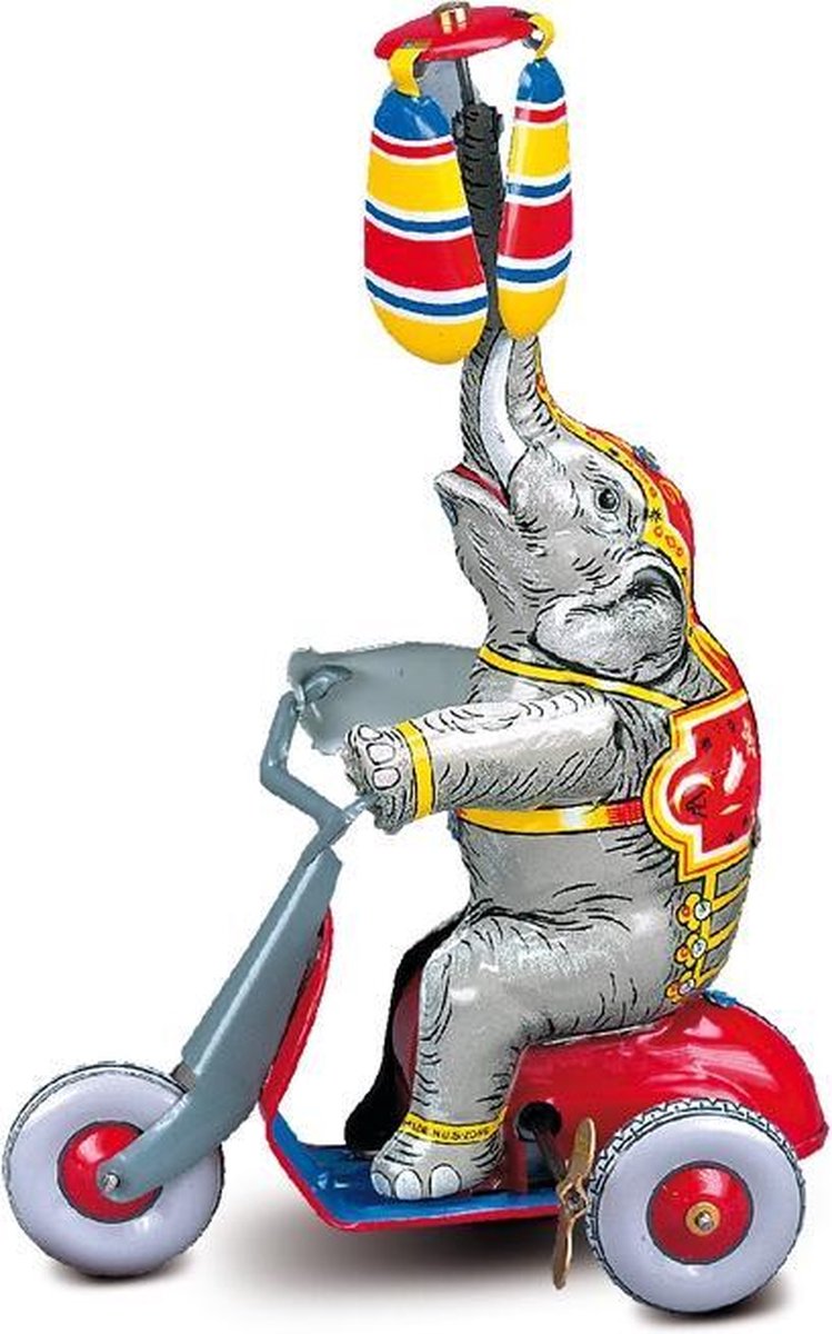 Wilesco - Elefant Mit Motorroller - WIL10257 - modelbouwsets