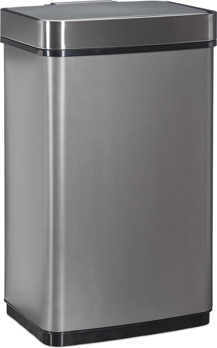 relaxdays prullenbak met sensor - 60 l - afvalbak - afvalemmer - vuilnisemmer - keuken