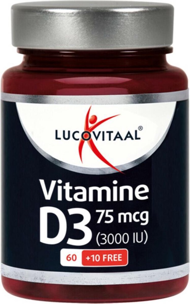 Lucovitaal Vitamine D3 75 microgram Voedingssupplement - 70 capsules