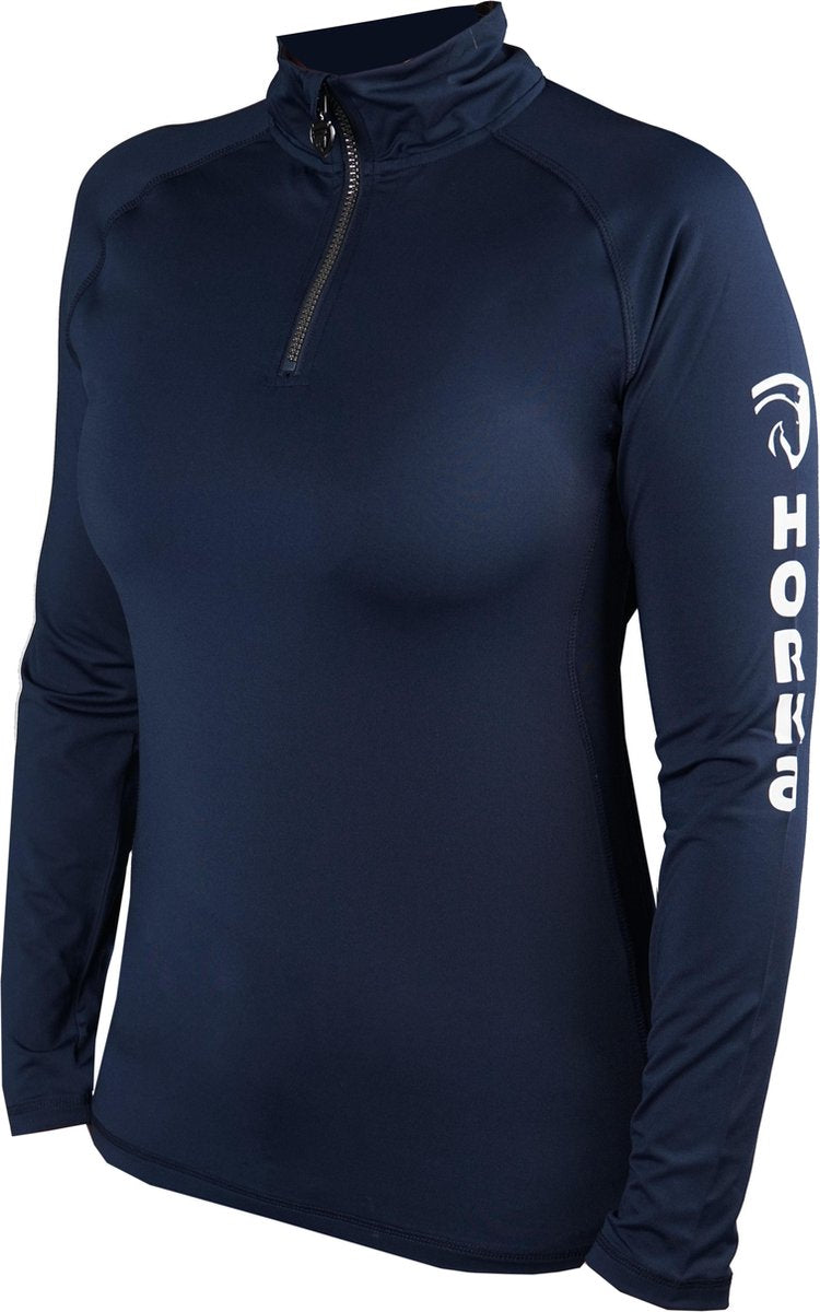 HORKA EVENTING SHIRT XXS Blauw