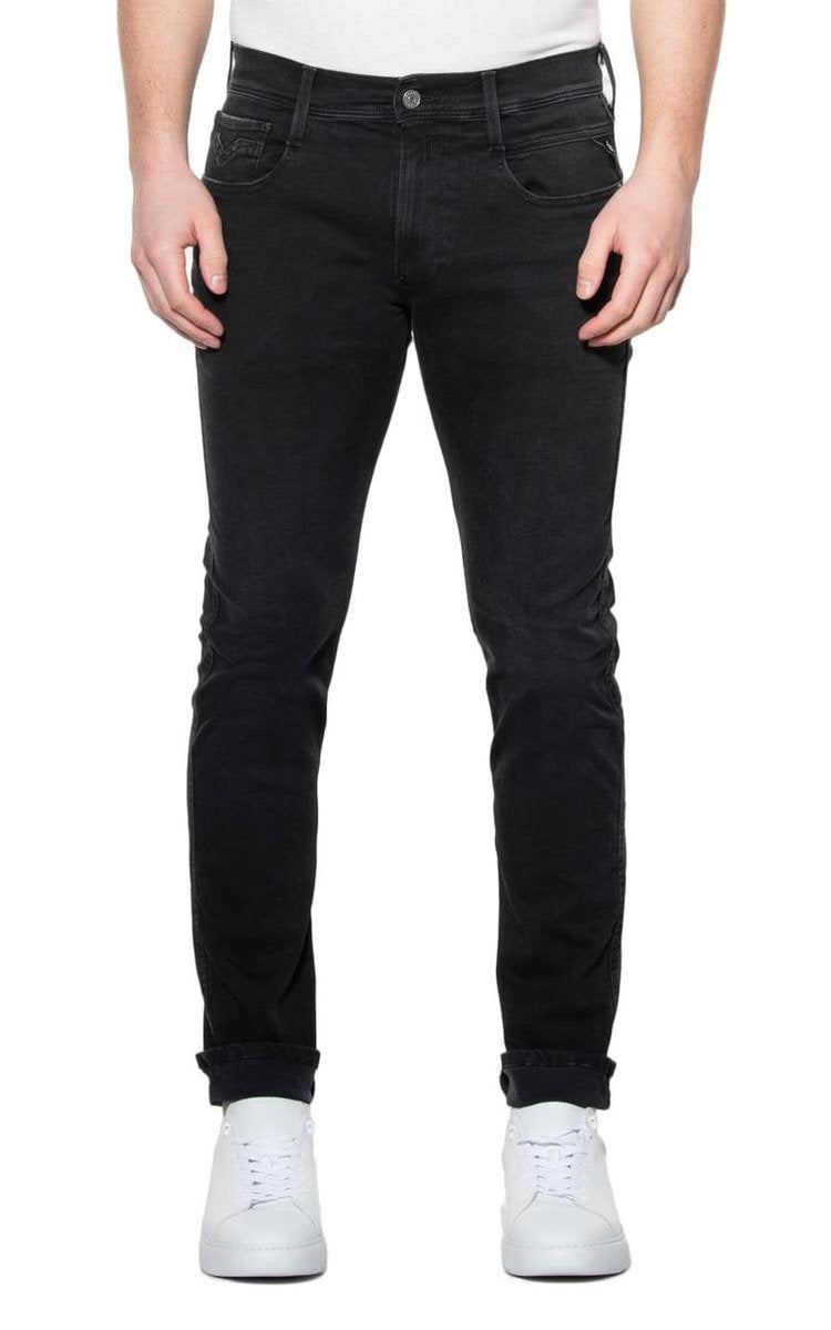 Replay Anbass Hyperflex Clouds Slim Fit Jeans Black