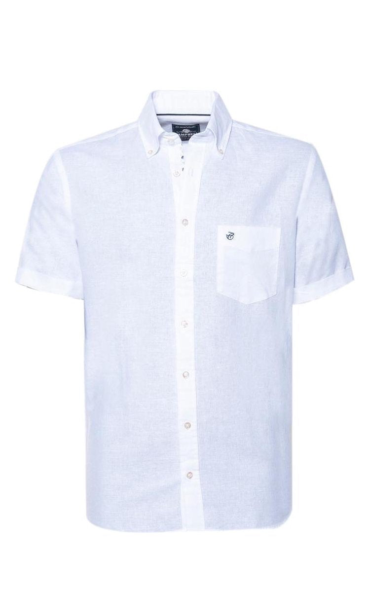 Campbell Classic Casual Overhemd Heren korte mouw