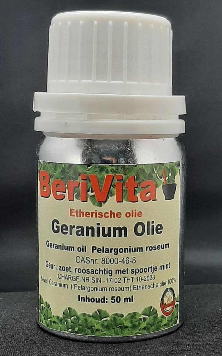 Geranium Olie 100% 50ml - Etherische Geraniumolie van Rozengeranium bloemen - Pelargonium