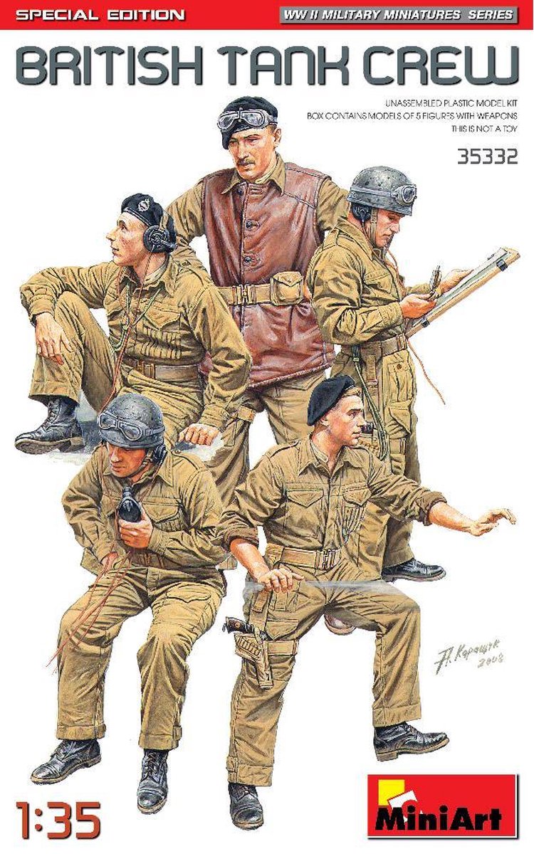 1/35 BRITISH TANK CREW SPECIAL EDITION (5/21) * - modelbouwsets