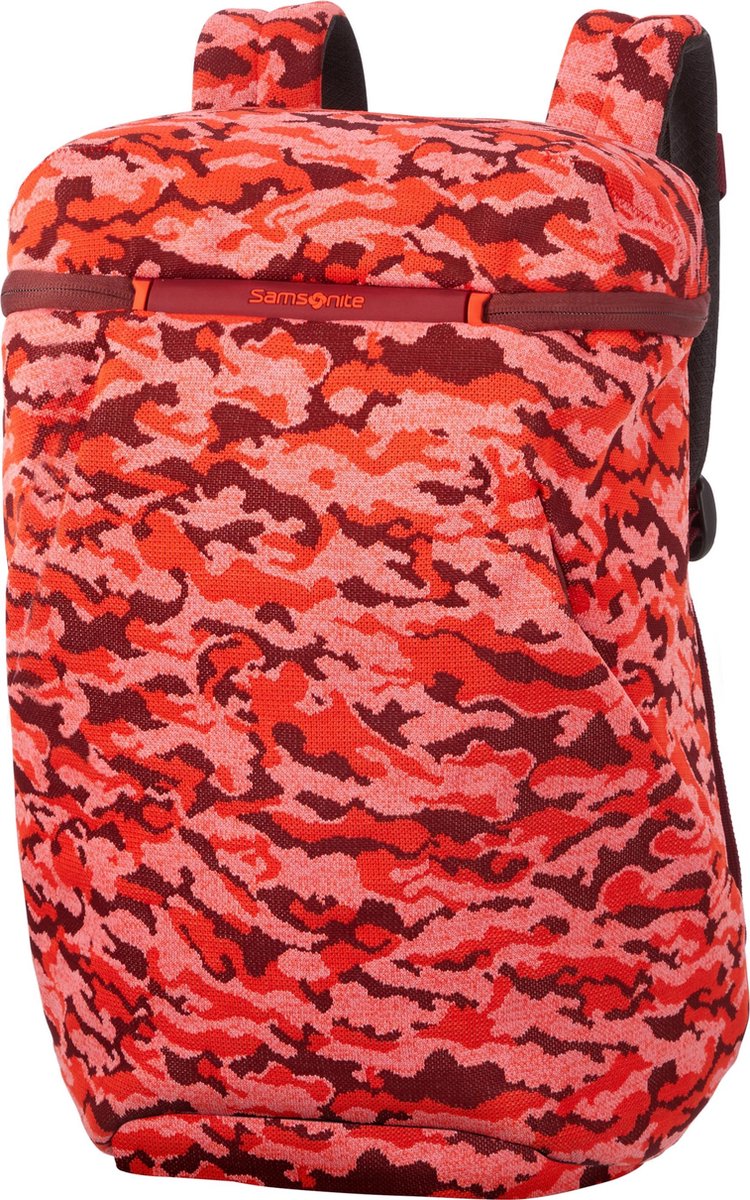 Samsonite Rugzak Met Laptopvak - Neoknit Laptop Backpack M Fluo Red Camo