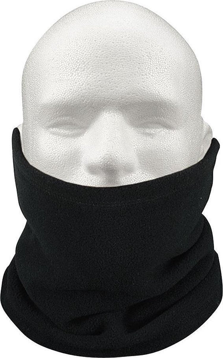 Multifunctionele morf sjaal zwart met fleece