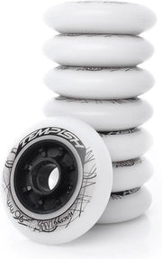 Tempish Skatewielen Tw 90 Mm / 85a Wit/zwart 8 Stuks