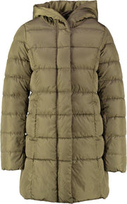 Only wat langere khakigroene winterjas - valt kleiner - Maat XS