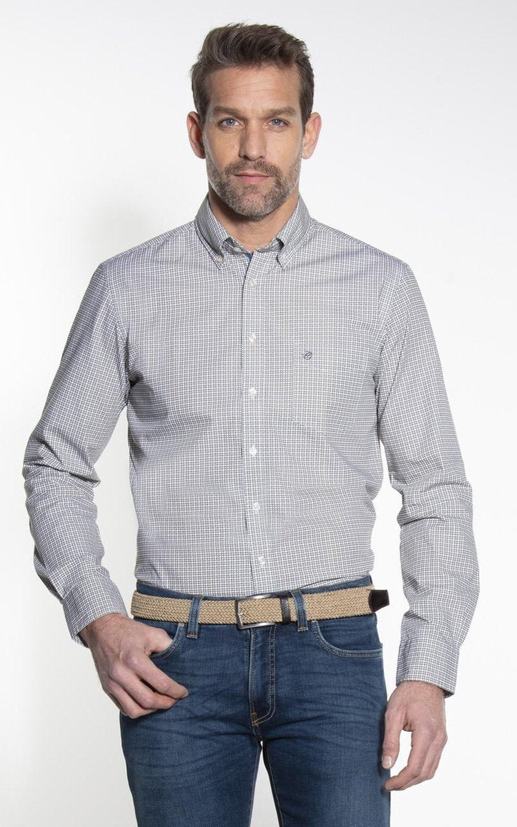 Campbell Classic Casual Overhemd Heren lange mouw