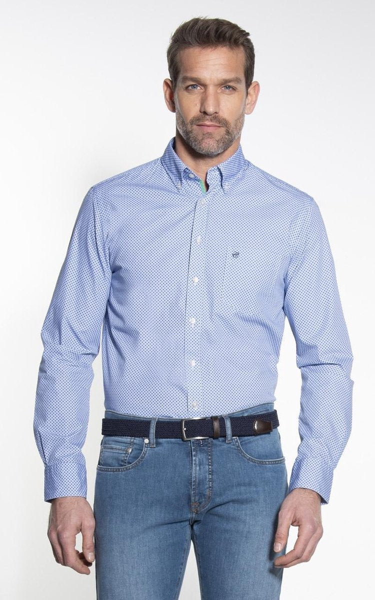 Campbell Classic Casual Overhemd Heren lange mouw