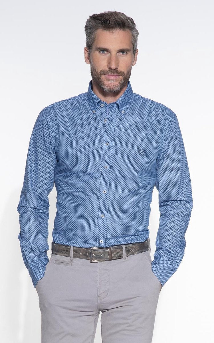 Campbell Classic Casual overhemd lange mouw