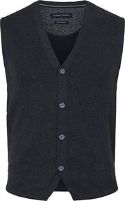 Casa Moda mouwloos heren vest - antraciet -  Maat 6XL