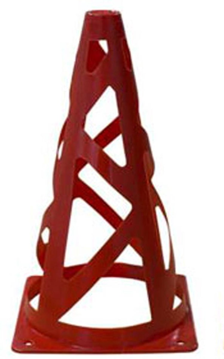 Pionnen Flexibel| Set van 4 stuks | Rood | Afbakenkegels Flexibel | Hoogte 23 cm | Pilonnen