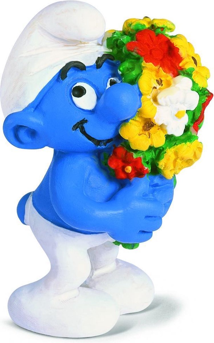 Smurf Met Bloementuil
