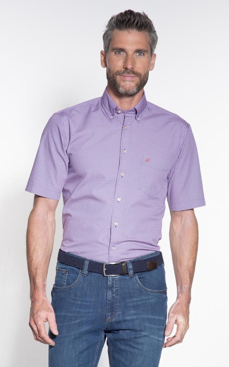 Campbell Classic Casual overhemd korte mouw