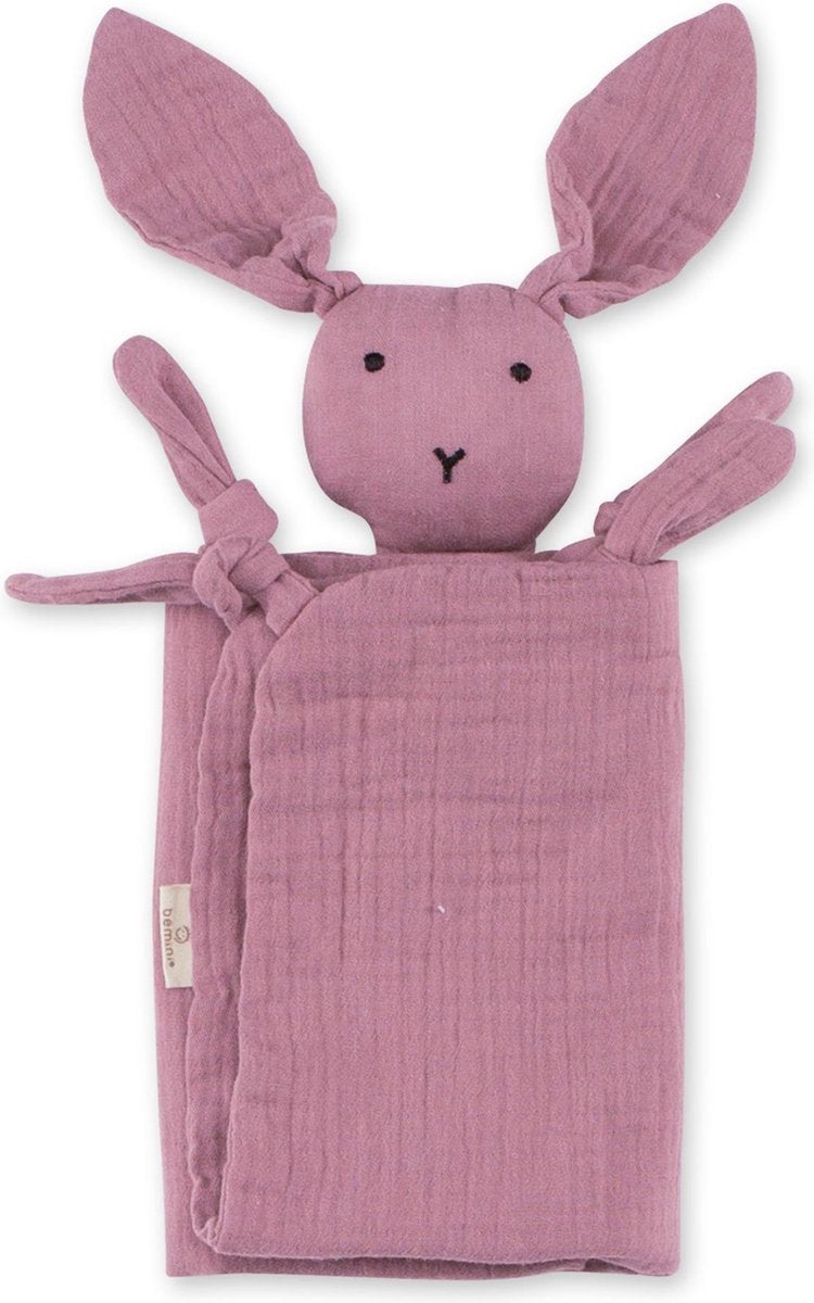 Bemini Knuffeldoekje Speendoekje Baby Konijn Bunny Berry 40 x 40 cm Roze