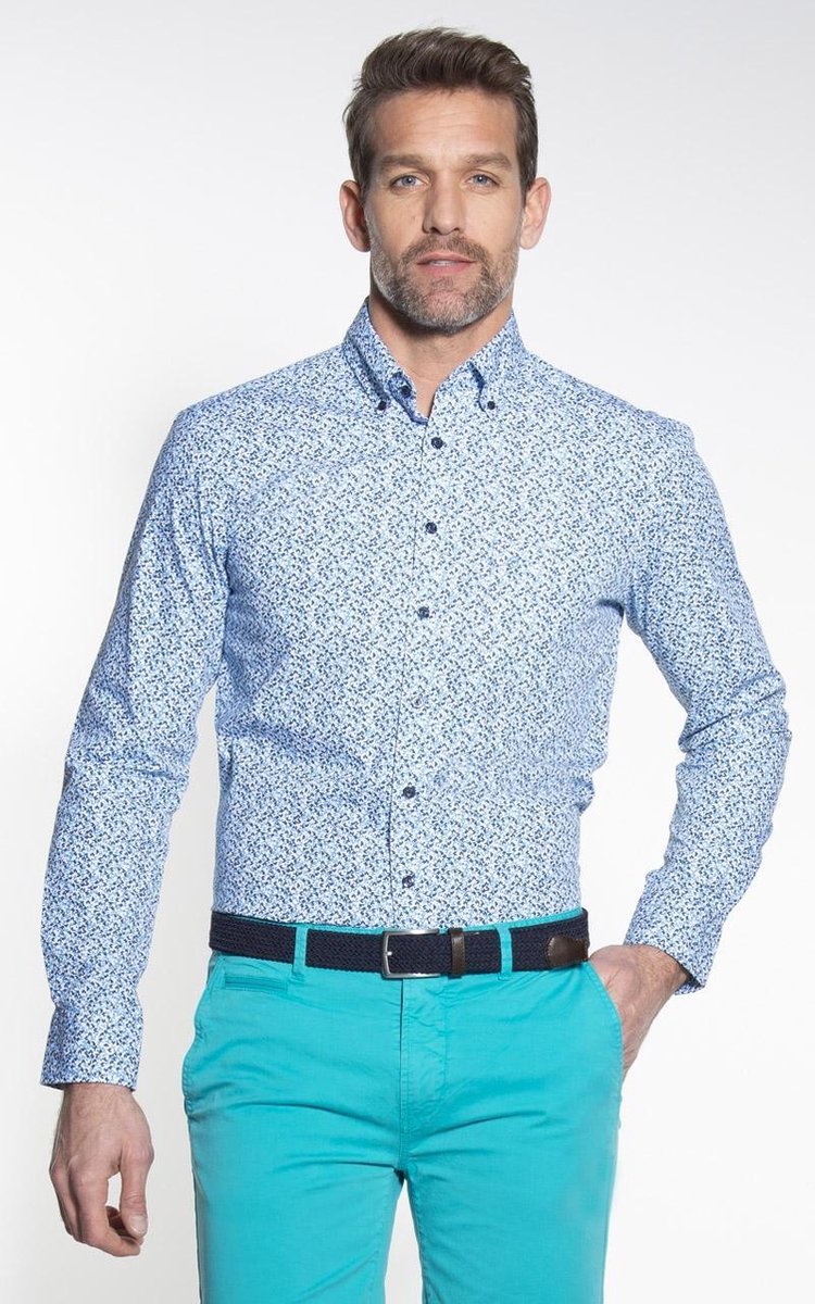 Campbell Classic Casual Overhemd Heren lange mouw